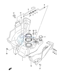 LT-A500XP Z drawing FUEL TANK