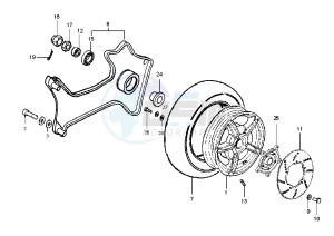 X9 200 drawing Rear Wheel