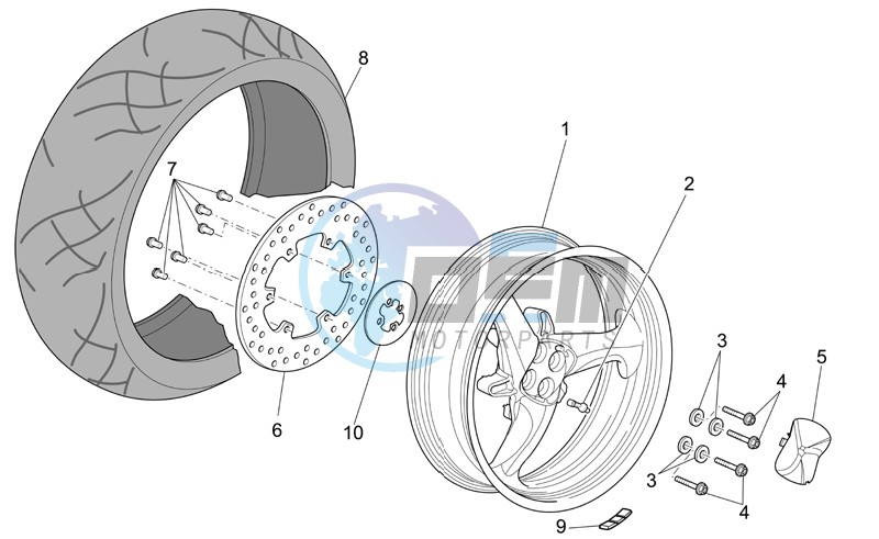 Rear wheel