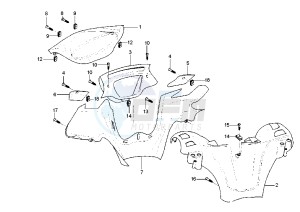 X9 250 drawing Handlebar covers