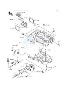 JH 750 B [SUPER SPORT XI] (B1-B3) [SUPER SPORT XI] drawing CRANKCASE