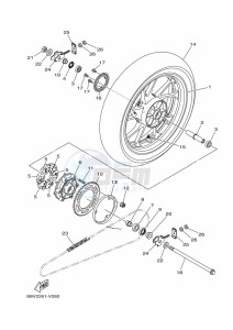 FZN250-A (B8H6) drawing REAR WHEEL