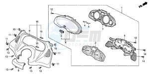 FES150 125 PANTHEON drawing SPEEDOMETER (FES1257/A7)(FES1507/A7)