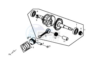 TONIK 50CC drawing CRANKSHAFT