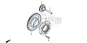 CB1100SF drawing STARTING CLUTCH