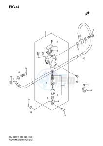 RM-Z250 (E3-E28) drawing REAR MASTER CYLINDER