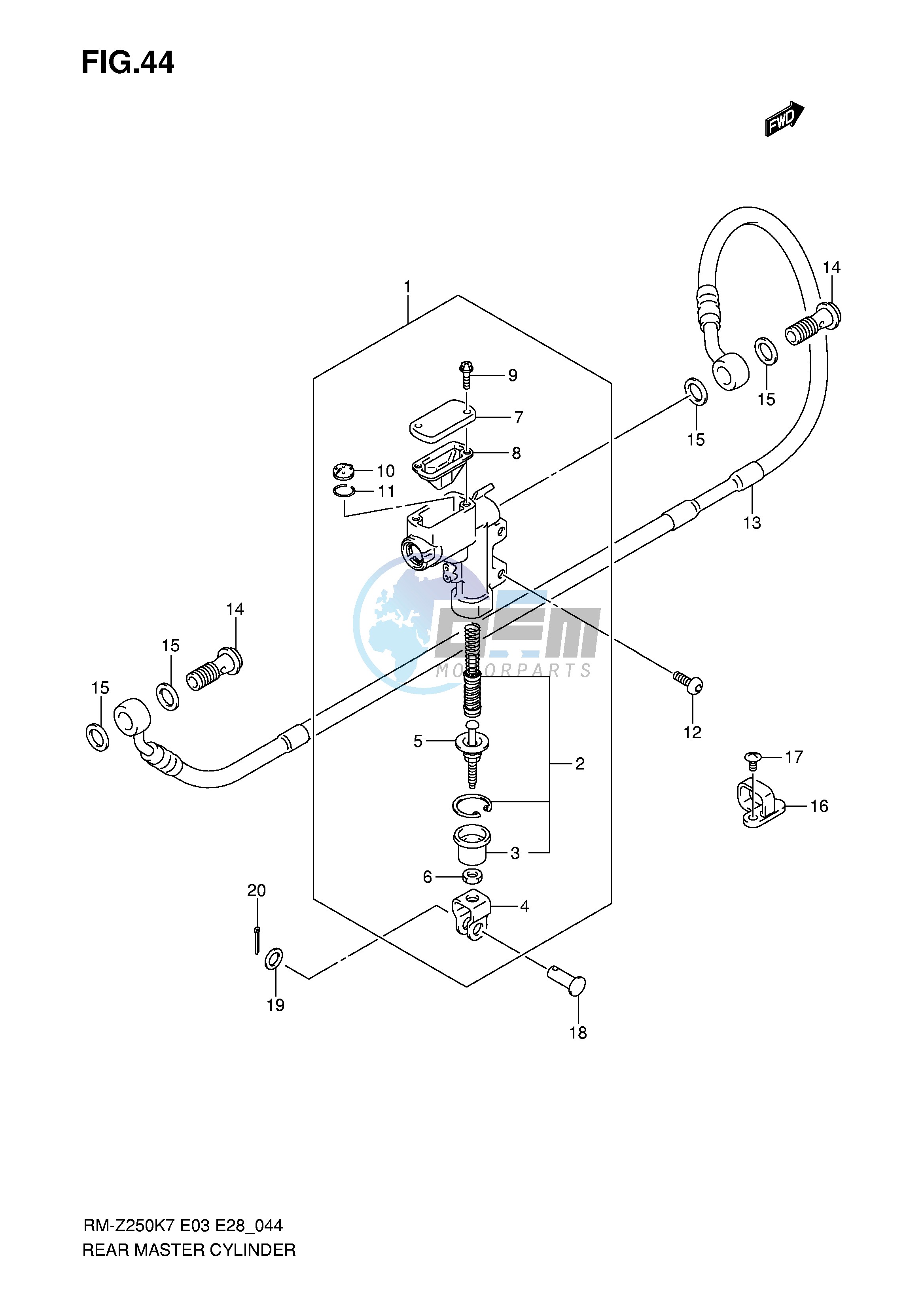 REAR MASTER CYLINDER