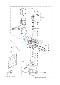 YN50 OVETTO (2APG) drawing CARBURETOR