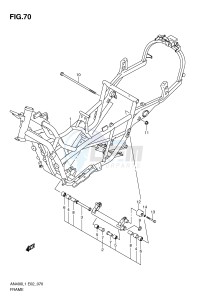 AN400 (E2) Burgman drawing FRAME (AN400L1 E19)