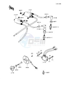 KZ 1000 R [EDDIE LAWSON REPLICA] (R1-R2) [EDDIE LAWSON REPLICA] drawing IGNITION