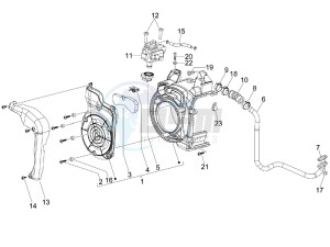 LXV 125 4T Navy (Euro 3) drawing Secondary air box