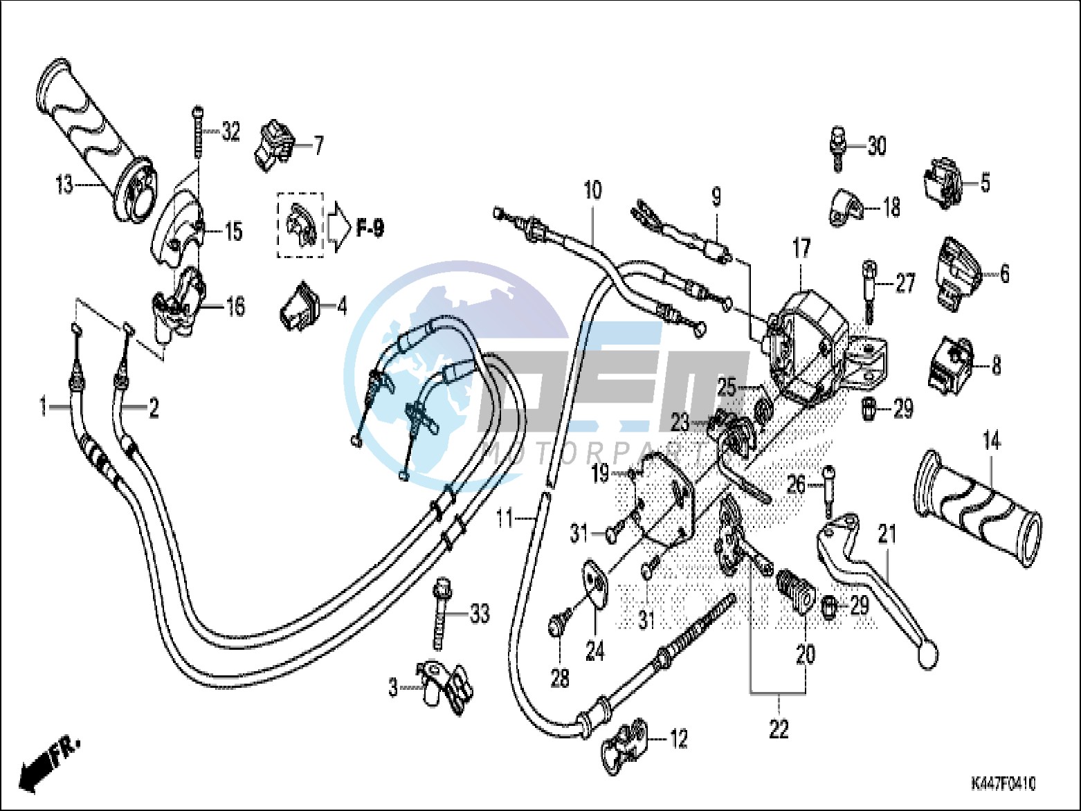 HANDLE LEVER/SWITCH/CABLE