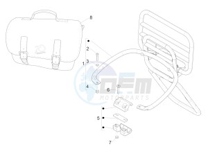 PX 150 (EMEA, APAC, LATAM) (Jp, Mx) drawing Rear luggage rack