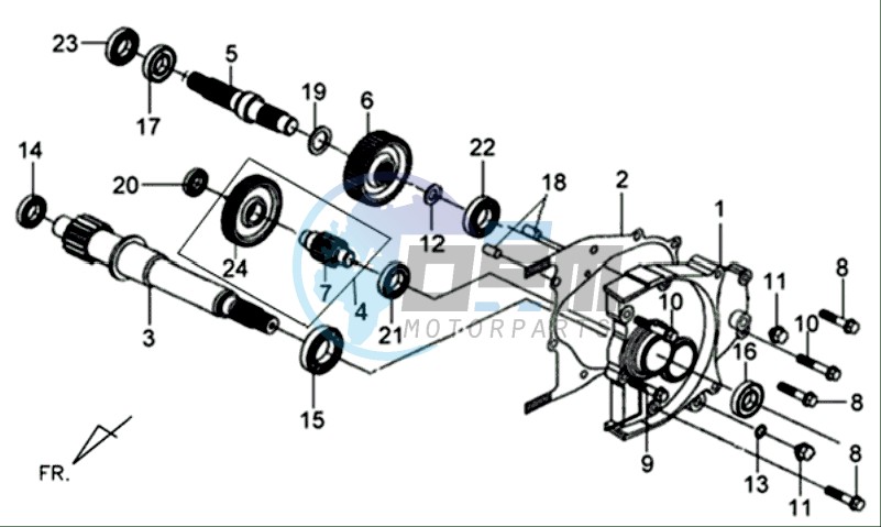 MISSION CASE - DRIVE SHAFT