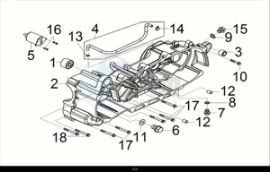 CRUISYM 125 (LV12W3-EU) (M2) drawing L. CRANK CASE