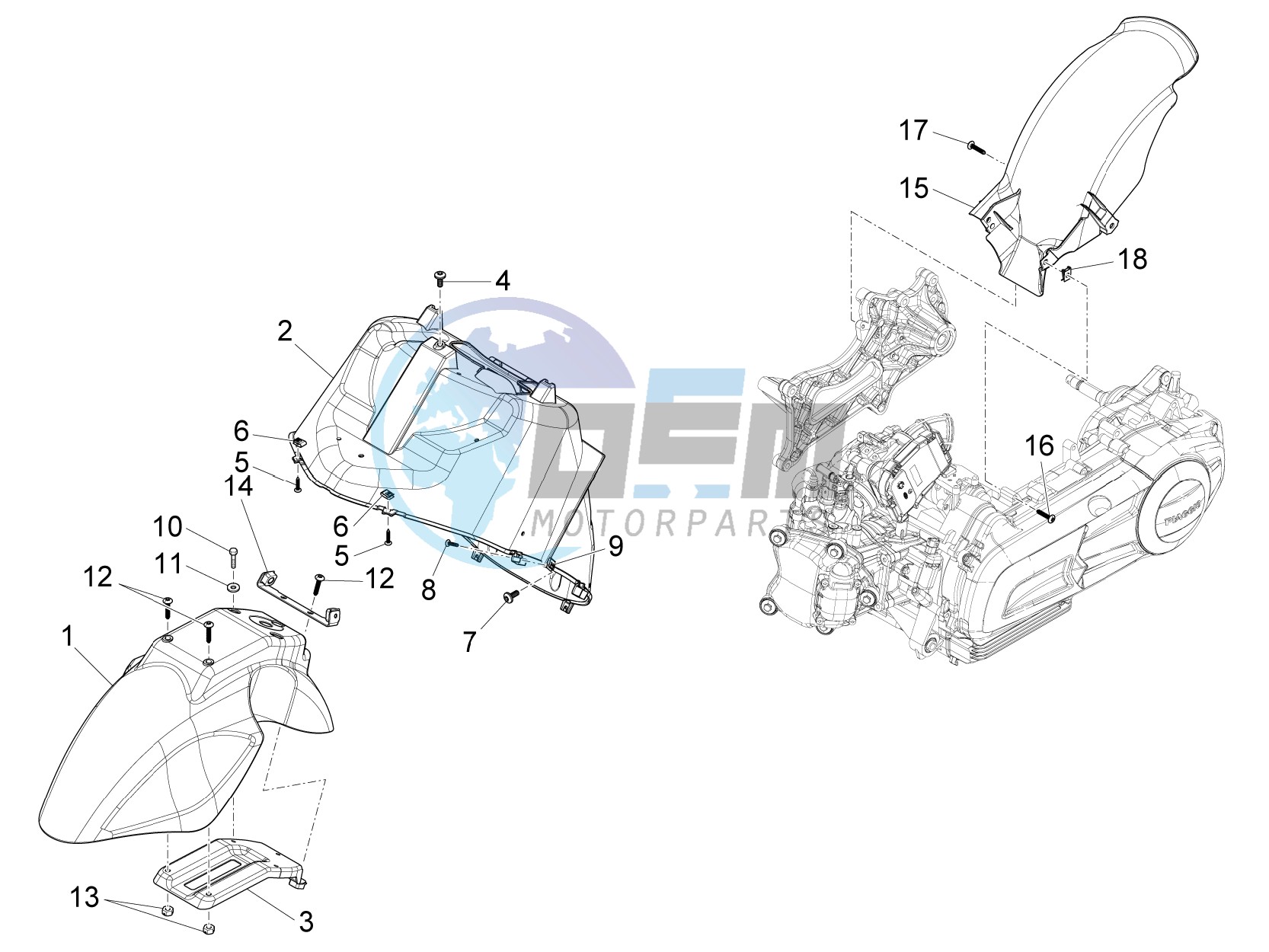 Wheel huosing - Mudguard