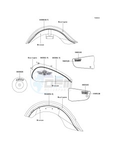 VN 1500 N [VULCAN 1500 CLASSIC FI] (N1-N3) [VULCAN 1500 CLASSIC FI] drawing DECALS-- BOULOGNE_BRONZE- -