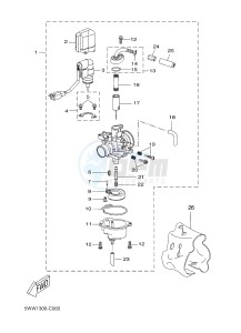 CW50 BW'S (5WWP) drawing CARBURETOR