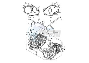 TT E 600 drawing CRANKCASE