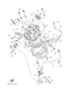 YFM700FWAD YFM700PHE GRIZZLY 700 EPS HUNTER (2BGA) drawing CYLINDER HEAD