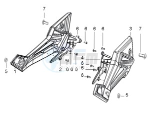 ETX 150 drawing Pilot footrest carpet