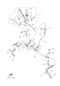 YFM350A YFM35GTXG GRIZZLY 350 2WD (B147) drawing FRONT MASTER CYLINDER