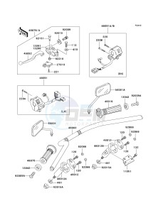 BN 125 A [ELIMINATOR 125] (A4-A8) [ELIMINATOR 125] drawing HANDLEBAR