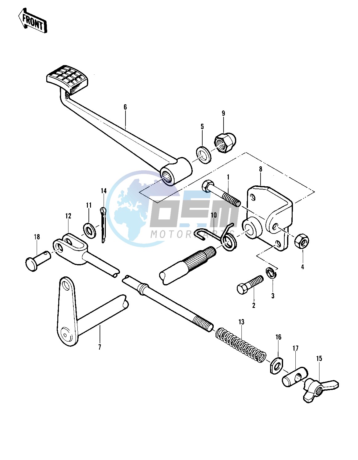 BRAKE PEDAL -- 82 A1- -