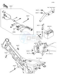 KLX110 KLX110CGF EU drawing Chassis Electrical Equipment