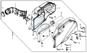 JOYRIDE 125 drawing AIRFILTER