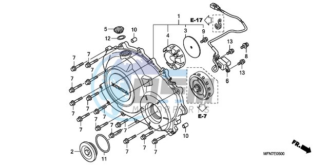 RIGHT CRANKCASE COVER