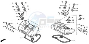 VT750C drawing CYLINDER HEAD COVER