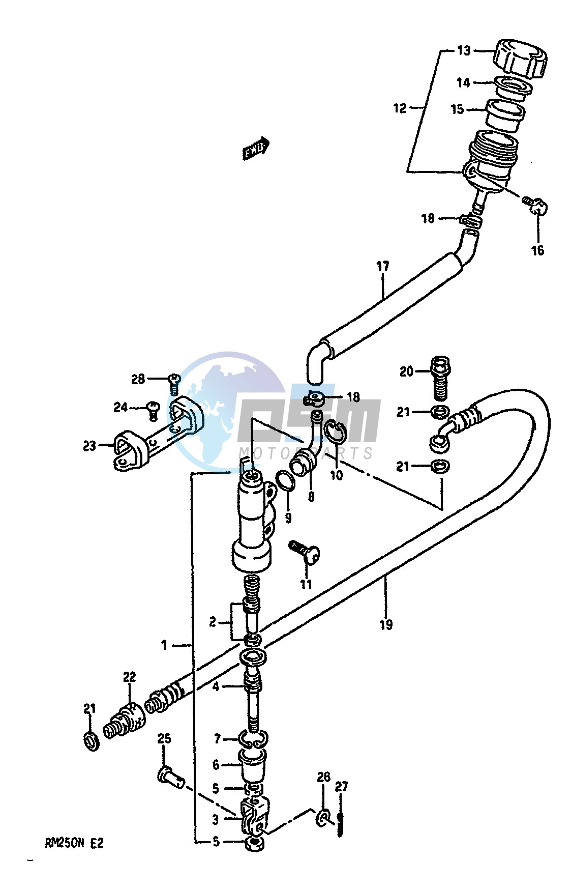 REAR MASTER CYLINDER (MODEL K)