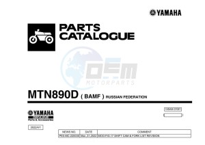 MT-09 SP MTN890D (BAMF) drawing Infopage-1