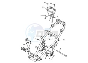 YQ AEROX R 50 drawing FRAME