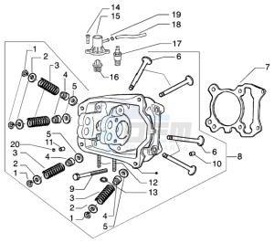 Beverly 125 drawing Head-Valves