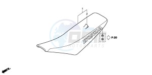 CRF100F drawing SEAT