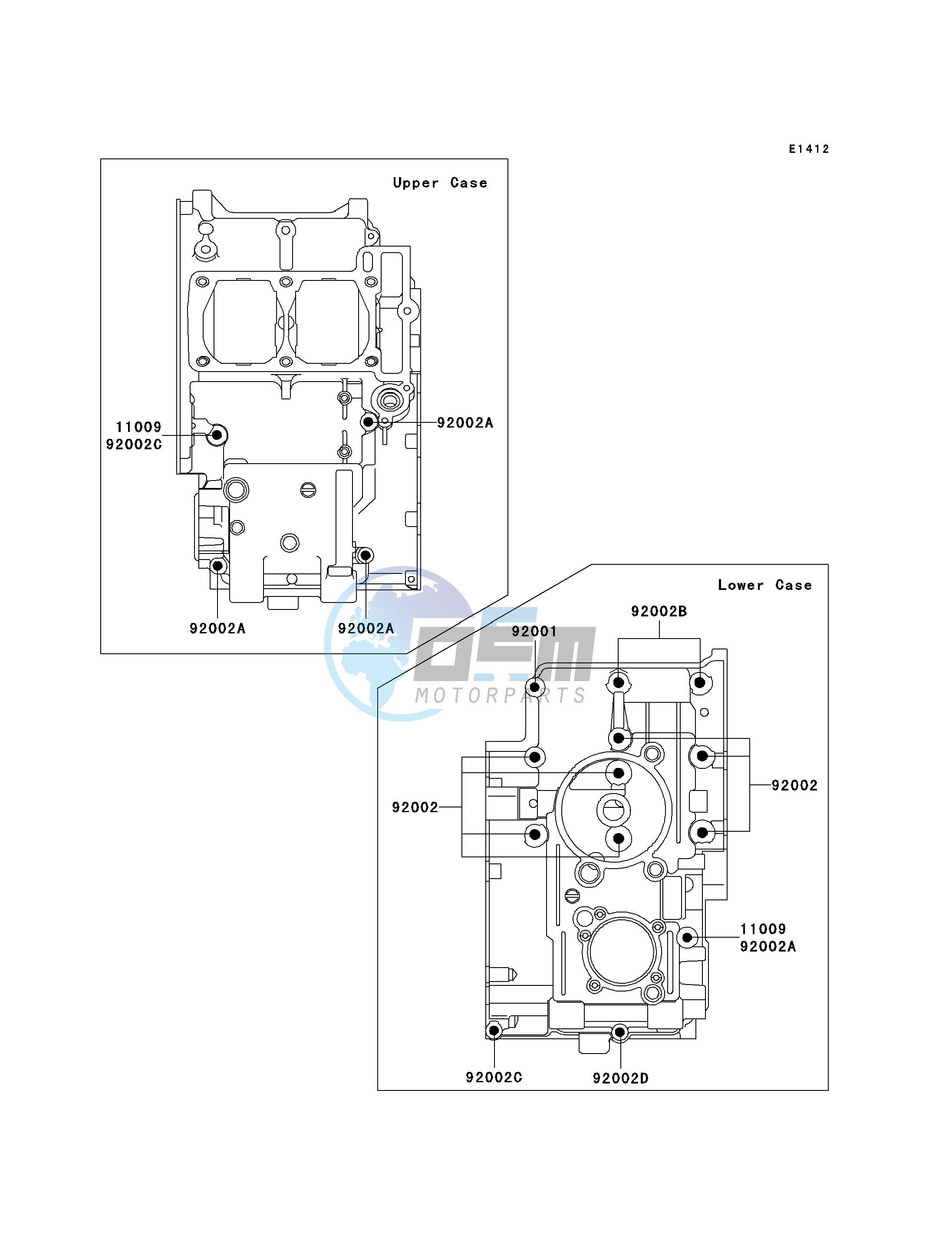 CRANKCASE BOLT PATTERN