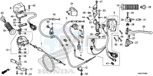 TRX500FM1H TRX500 ED drawing SWITCH/CABLE