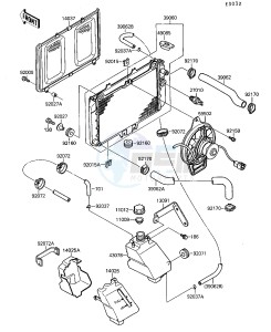 KSF 250 A [MOJAVE 250] (A3-A7) [MOJAVE 250] drawing RADIATOR