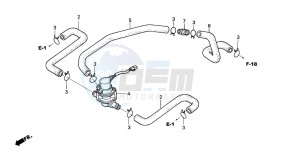 CB1300 CB1300SUPER FOUR drawing AIR INJECTION CONTROL VALVE