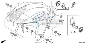 CBR1000SAG CBR1000 ED drawing FRONT FENDER