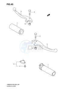 VS800 (E3-E28) INTRUDER drawing HANDLE LEVER