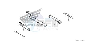 CRF250XB CRF250X ED drawing TOOLS