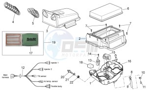 RXV-SXV 450-550 Enduro-Supermotard drawing Air box