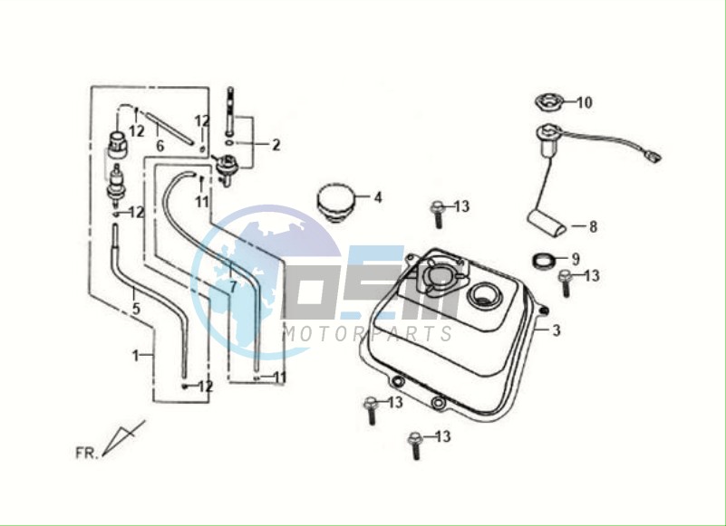 FUEL TANK - FUEL CUT