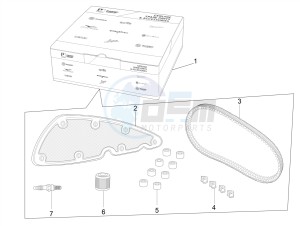 MP3 500 MAXI SPORT-BUSINESS-ADVANCED E4 ABS (EMEA-APAC) drawing Reduce wear and maintenance kit