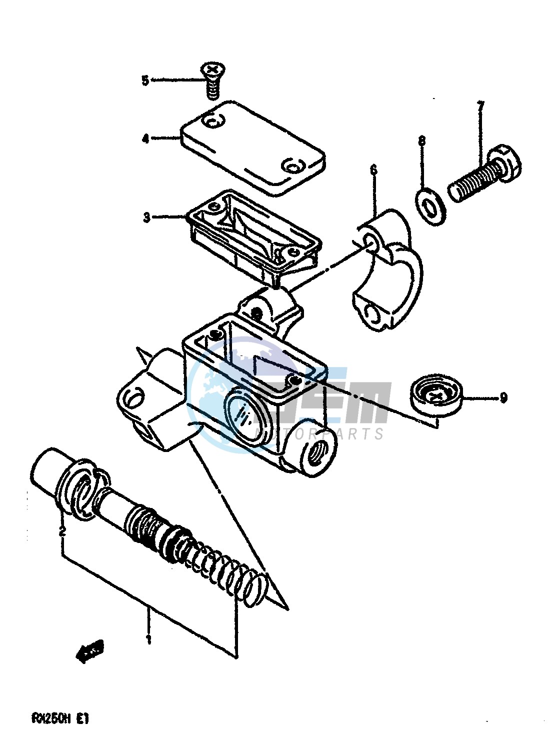 FRONT MASTER CYLINDER (MODEL G)