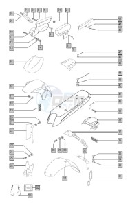 FANTIC 50 drawing Mudguards