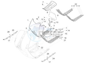 946 150 4T 3V ABS (NAFTA, APAC) AU, CN, JP, RI, TW, USA) drawing Central cover - Footrests